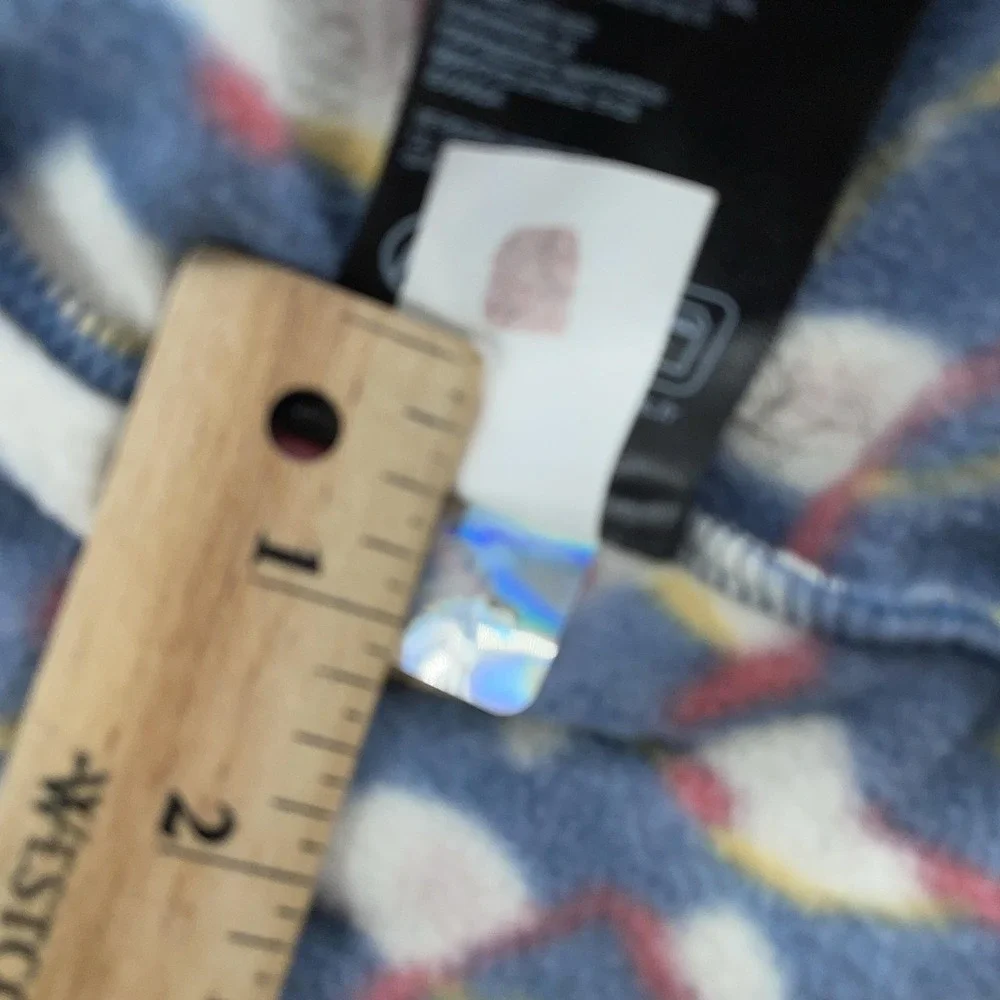 The North Face Alpine Polartec Fleece Jacket‎ Mens Small Abstract Print Full Zip